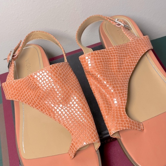 NWOT Vionic Citrine Ella Slingback Buckle Coral Sandals Sz 9 Summer Vacation - Picture 2 of 7